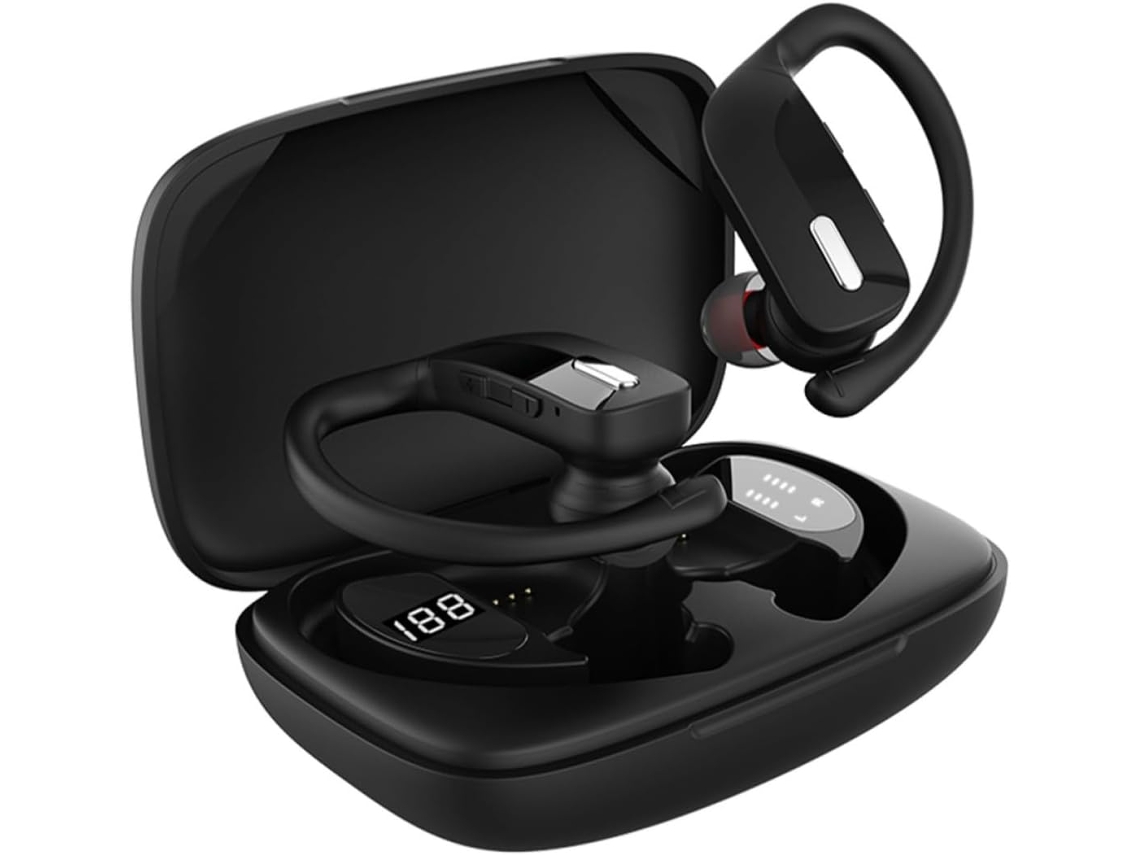 Casque Audio Sans Fil T17 Technologie 5.0, Écouteurs Sport Étanches Noirs