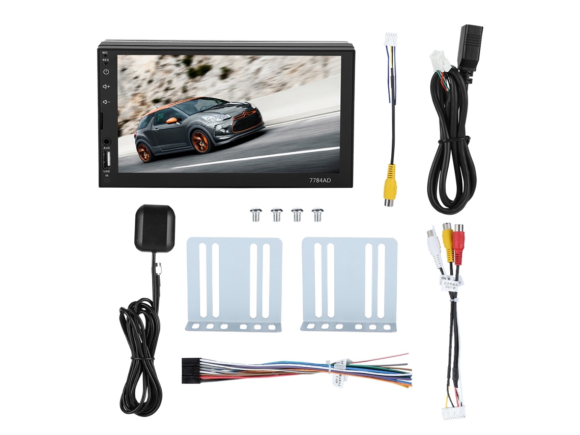 Rádio Estéreo Carro Com Bluetooth E Gps