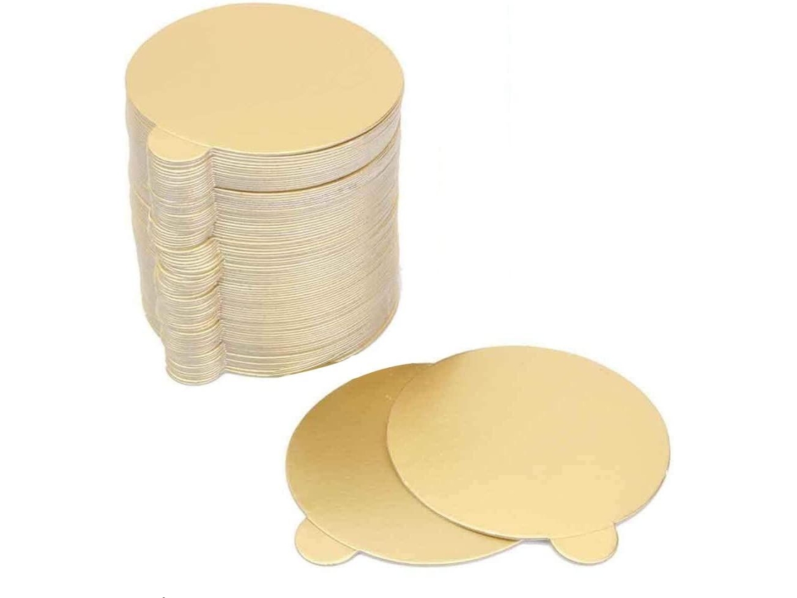 Conjunto De 100 Bandejas Triangulares Papel Para Mousse, Cupcakes E Sobremesas, Ideais Decoração Bolos Casamento Aniversário (redonda).