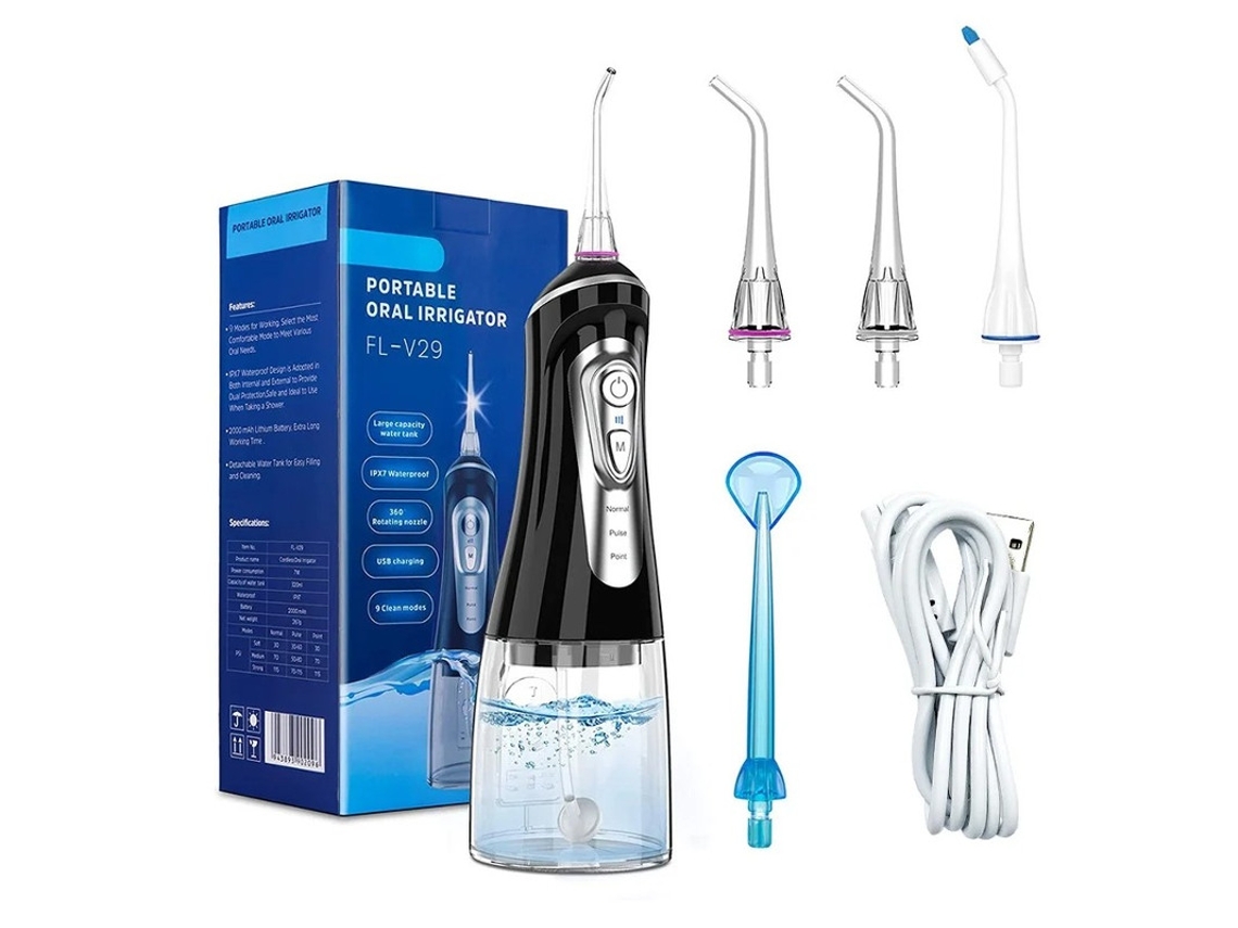 Irrigador Oral Portátil Yizhood V29 Preto