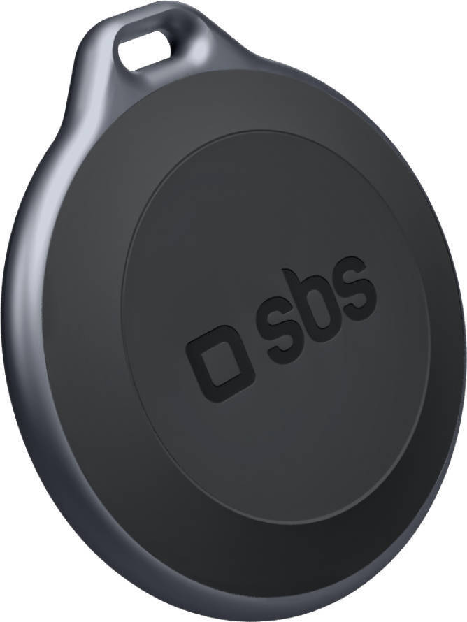 Localizador SBS Track My Tag - Compatível com o Apple Find My e o Android Find Hub (Preto)