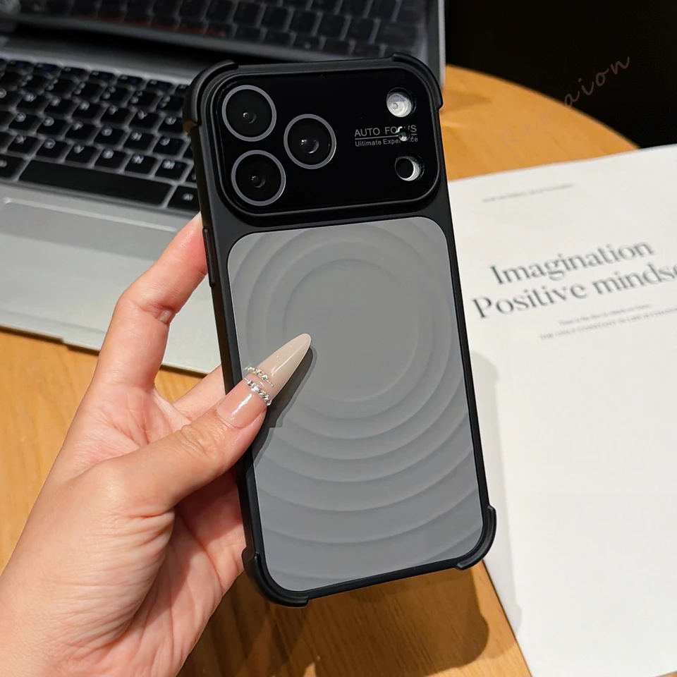 Capa Para Iphone 16 Pro Max (preta), Capa Protetora De Luxo À Prova De Choque