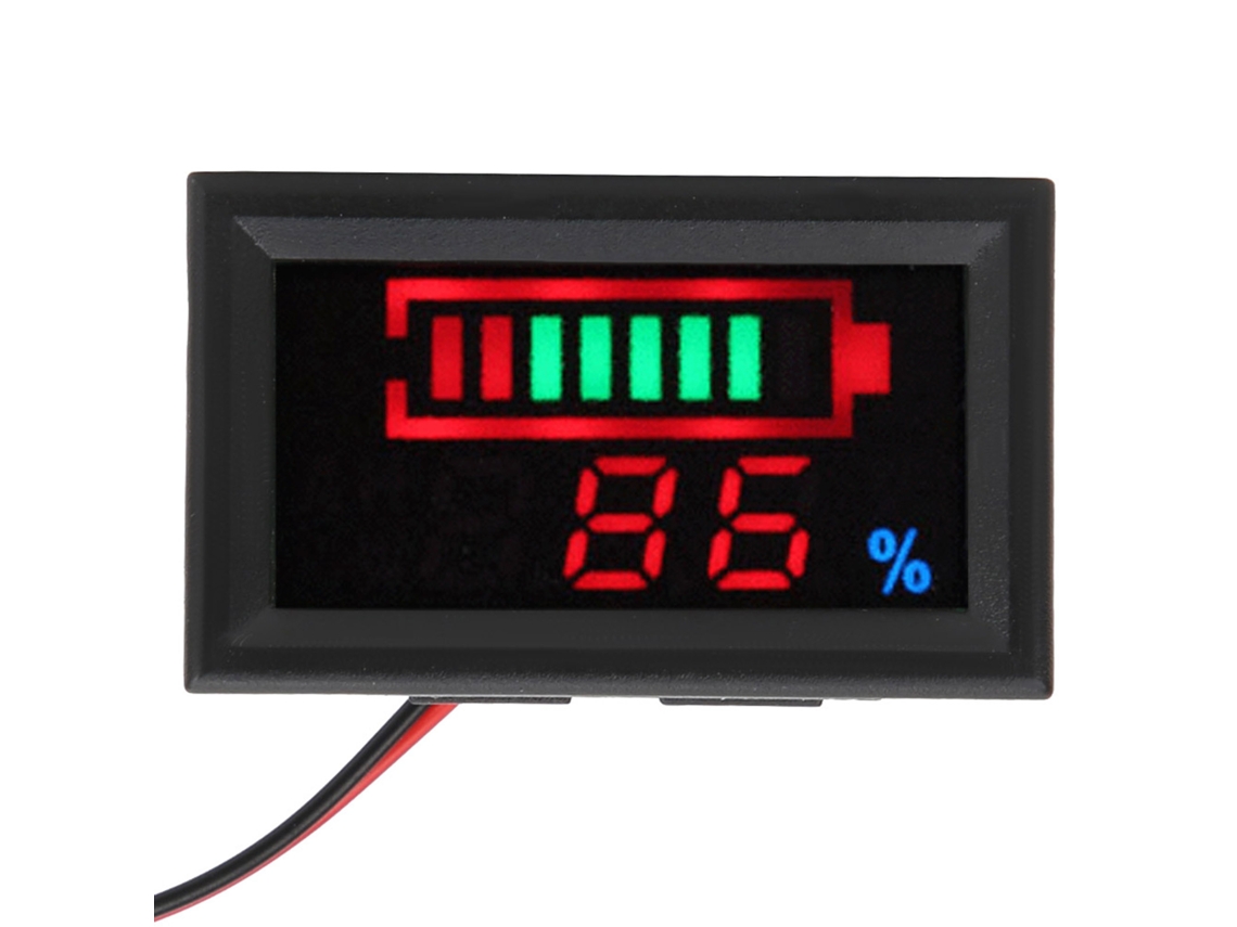 Medidor Digital De Tensão E Capacidade Da Bateria, Yb27ve, 48v, Para Automóvel, Visor Led