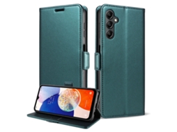 Capa Flip Para Celular Samsung, Textura Lisa.marrom - A20e
