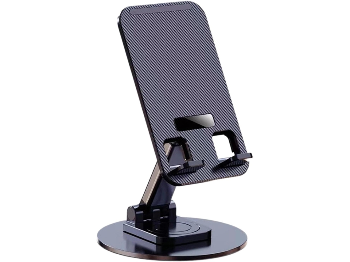 Suporte De Celular Ajustável Em Metal Dobrável E Giratório 360° Para Smartphone, Universal