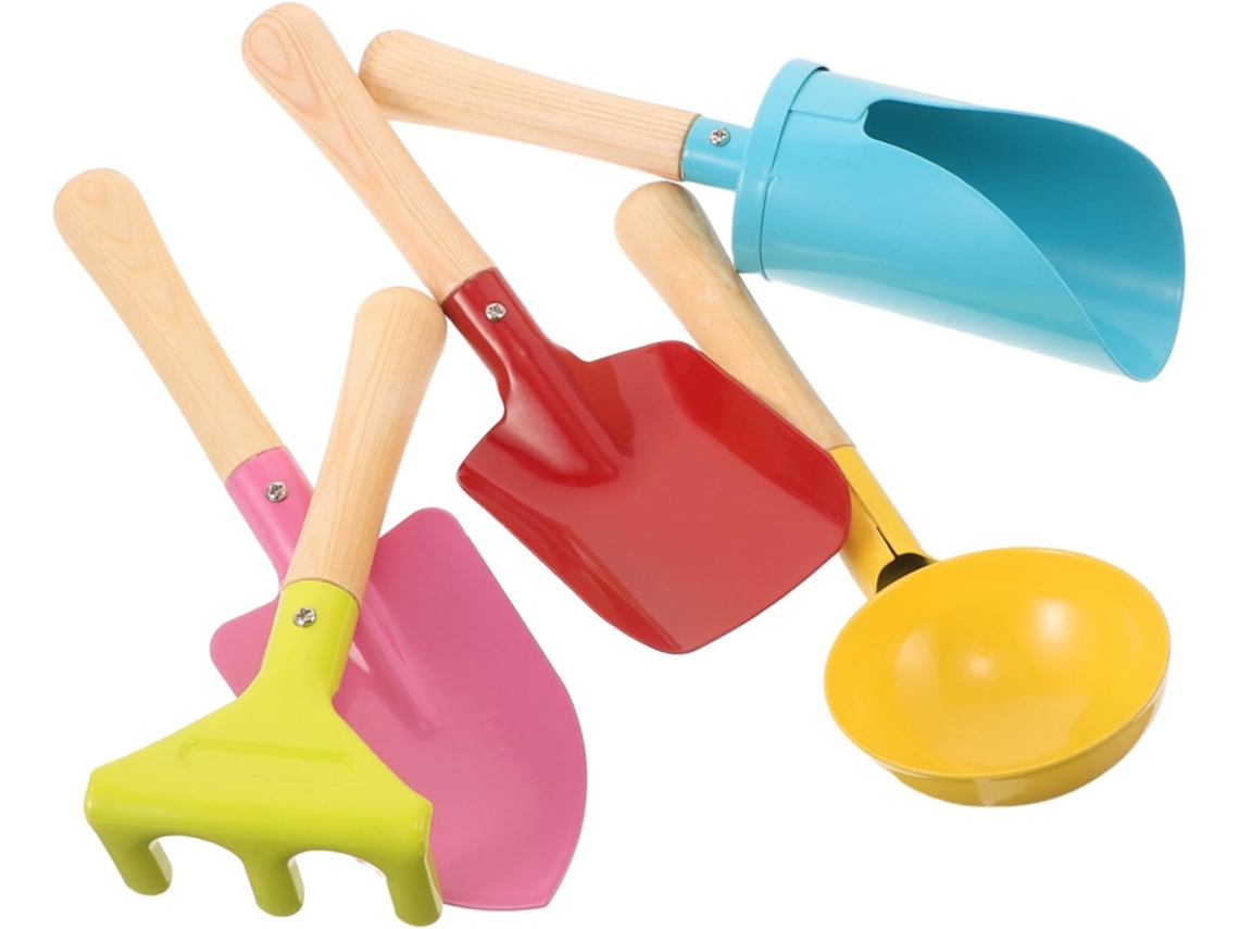 Conjunto de 5 ferramentas de jardinagem TOPBATHY para meninos e meninas | S/MARCA