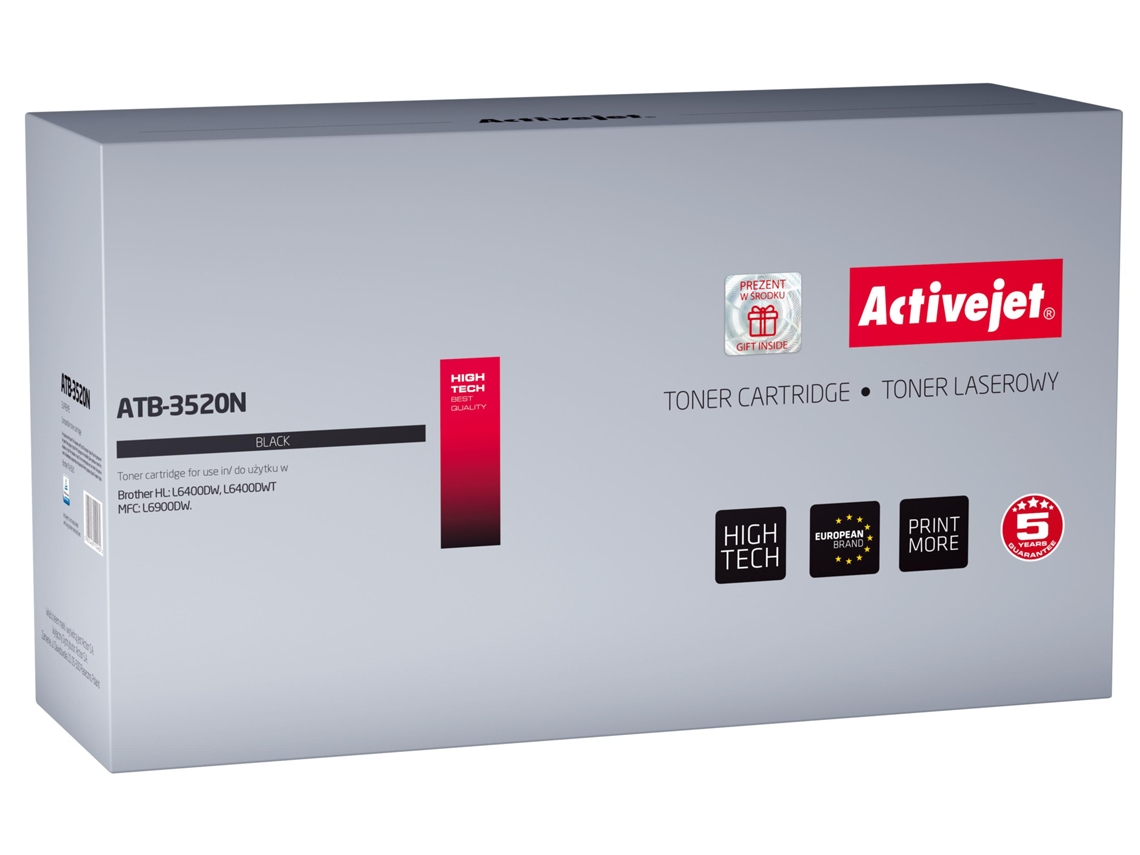 Activejet Atb-3520N Toner 1 Unidades Compatível Preto