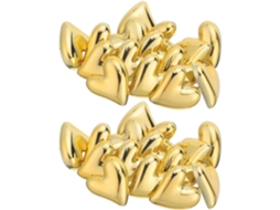 Prego decorativo em formato de coração dourado da Doitool, 30 unidades, resistente ao desgaste, para papel e têxteis.
