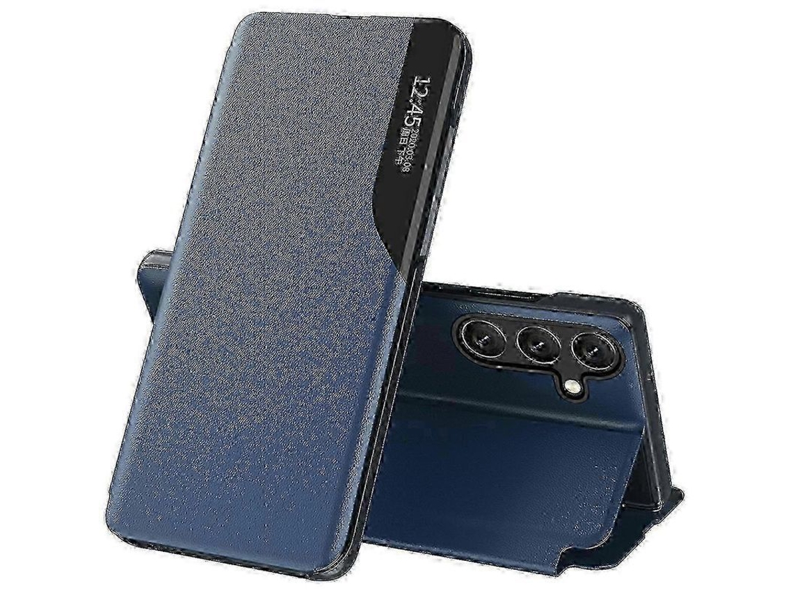 Capa de Couro com Suporte para Galaxy S25+ Proteção Total em Verde