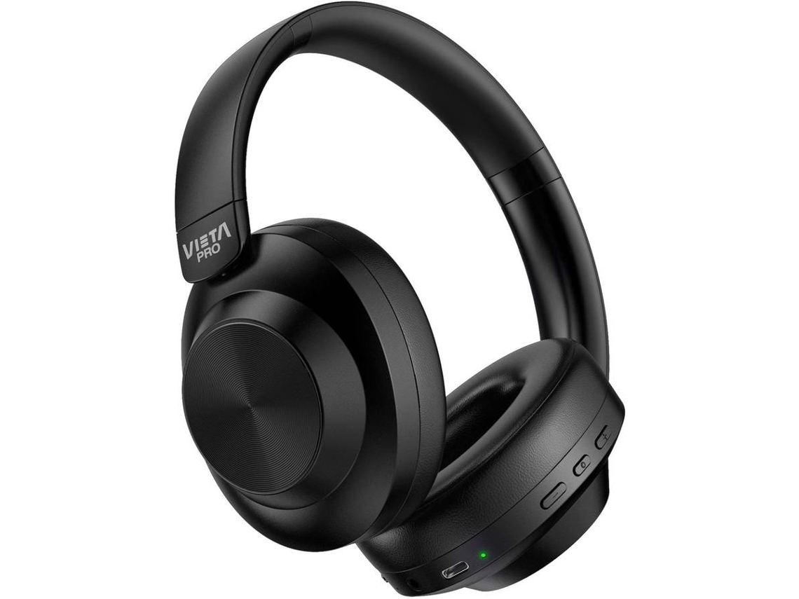 Auscultadores Bluetooth VIETA PRO Way 5 (Over Ear -  Microfone - Preto)