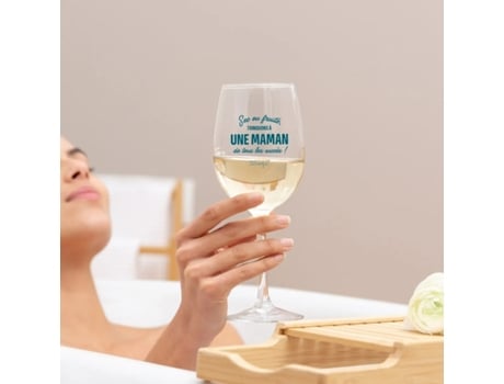 Copo de Vinho Seco Ou Frutado Um Brinde a Uma Mãe Bem Sucedida MR. WONDERFUL