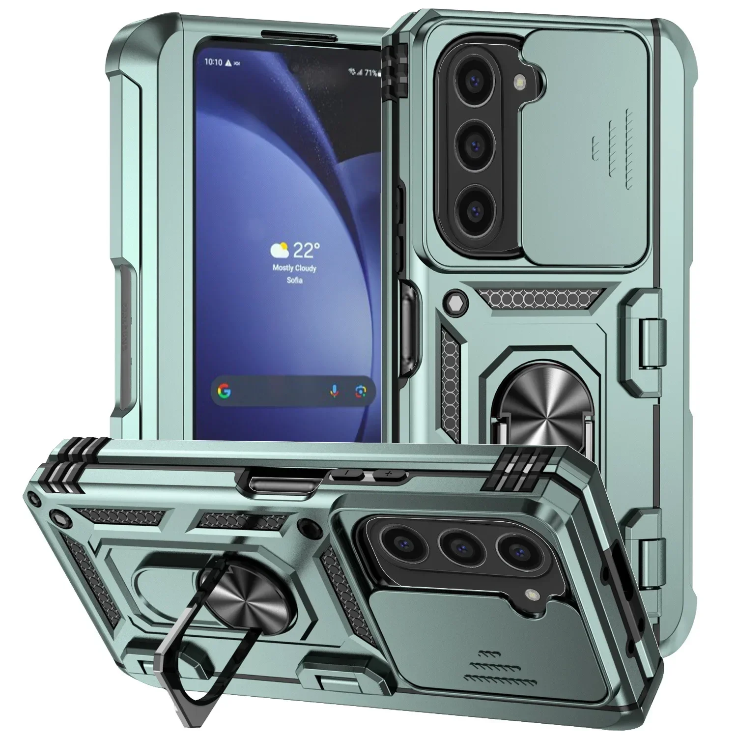 (verde, Galaxy Z Fold7) Capa Dobrável Para Celular, Suporte Magnético, Proteção Contra Quedas, Proteção Deslizante Para A Lente.