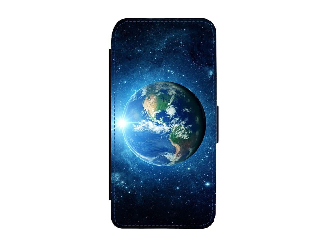 Capa Flip Para Iphone 17 Pro Com O Tema Planeta Terra