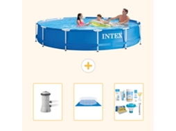 Intex Piscina Com Estrutura Redonda - 366x76 Cm - 4-peças S21342