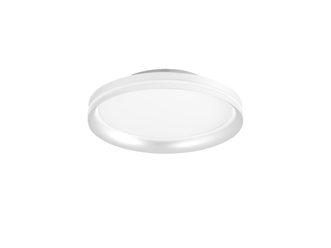 Isy Luminária De Teto Led Fabas Luce Em Alumínio Led Integrado 42w Ip20 Branco