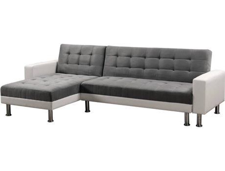 Sofá HABITAT ET JARDIN Theo  4 Lugares Cinzento (258x75 cm - Madeira e Contraplacado)