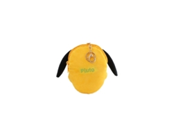 Brinquedo de Pelúcia Jin Jing Pluto, Porta moedas, Porta fones e Chaveiro Amarelo CHABERLU