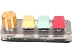 Teclado Mecânico Para Jogos Com 3 Teclas E Uma Mão, Miniteclado Macro Programável Com Botão, Sem Fio Everley891