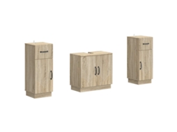 Vidaxl Conjunto De Armário De Banheiro Com 2 Peças Hoorn