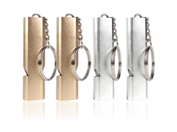 Apito De Emergência, 4 Peças Apito De Metal Para Sobrevivência Em Boating Camping Hiking Caça Treinamento De Cães (prata E Ouro)