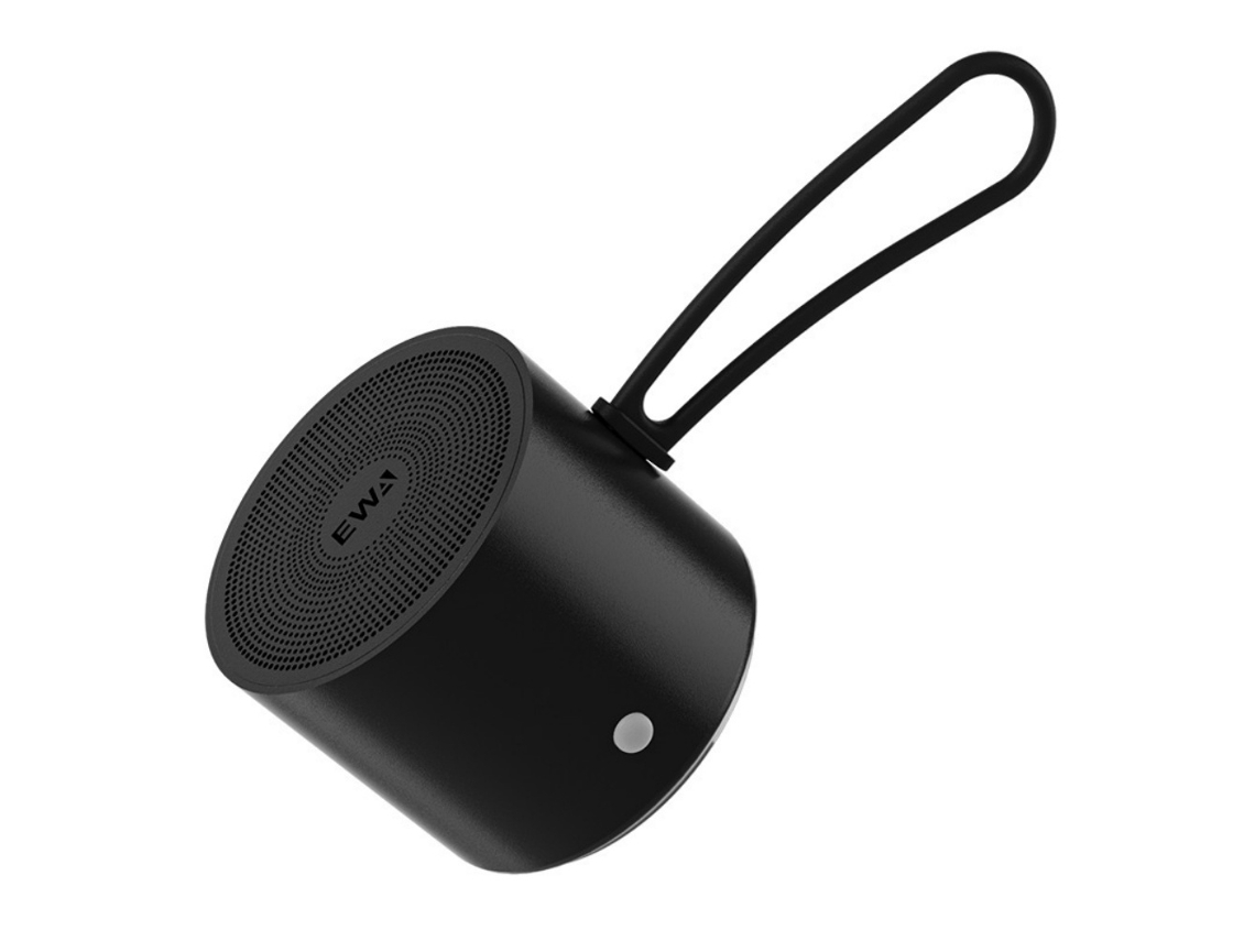 Mini Altifalante Bluetooth Sem Fios Compacto Portátil Compatível Com Telemóveis Som Premium Subwoofer Graves Profundos Cor Preto