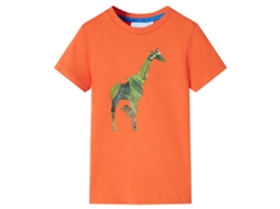 T-shirt De Criança Laranja-brilhante 104