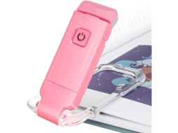 Lámpara De Leitura Com Clip, Luz Suave Para Os Olhos, Recarregável Via Usb, 2 Modos De Luz Ajustáveis