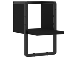 Prateleira de Parede com Barra 20x25x30 Cm Preto MAISON EXCLUSIVE