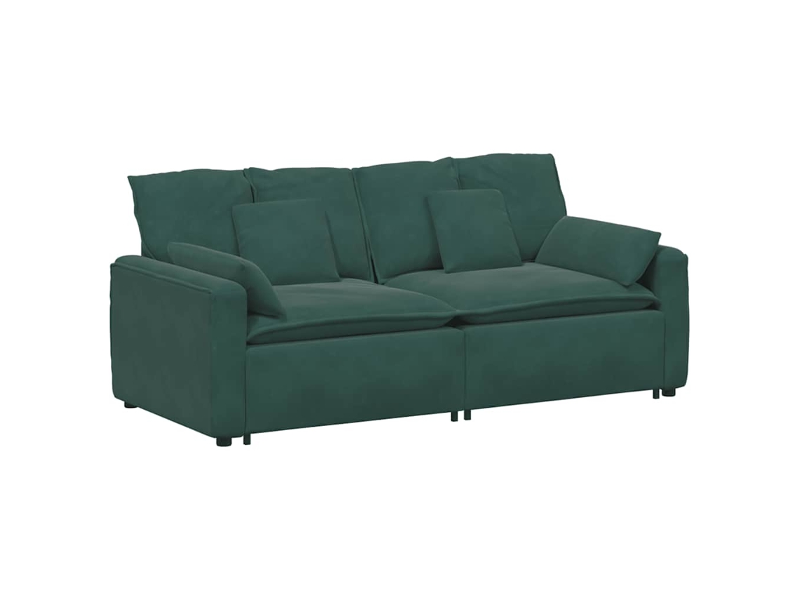 Modular Sofa, Modular Sofas Vidaxl Verde Veludo