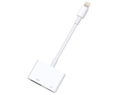 Adaptador Lightning Para Hdmi Com Adaptador Av Digital Lightning 1080p Branco*