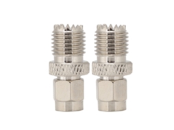2pcs Adaptador Conversor Sma/mini Para Jk De Latão Com Placagem De Níquel Para Telecomunicações De Rádio