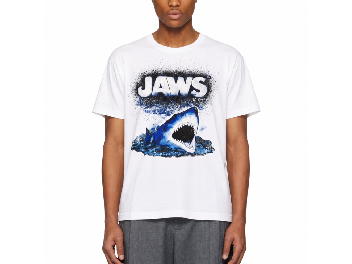 Rockinstone Jaws Movie Watch Out White Adult T-shirt Size:s
