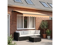 Vidaxl Toldo Retrátil Areia 3,5 X 2 M Tecido