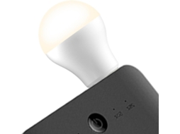 Luz Noturna Led De Tomada Ambiente Flexível Com Mini Usb