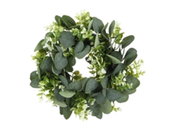 Guirlanda Artificial de Eucalipto 30 Cm para Decoração Natal BRILVIBERA (12")