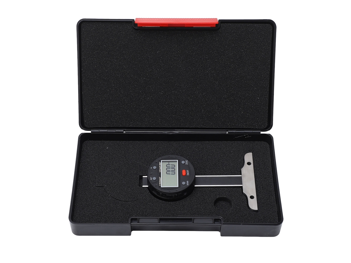 Calibrador Digital De Profundidad 0-50.8mm 0-2in Precisión 0.01mm Com Tela Lcd E Porta Usb