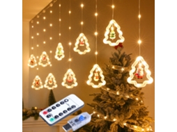 Chapéu de Natal com luz LED de pelúcia Santa, props festa festiva LAXISCREED
