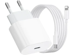 Carregador Rápido 20w Com Cabo 1m, Compatível Com Iphone 14/13/12/11/x/8/7 E Versões Plus/pro Max