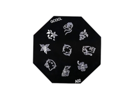 Placa De Estampagem Para Unhas Em Aço Inox Template De Imagem Diy Manicure (a02)