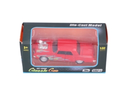 Brinquedo De Carro De Liga 1:32 Com Retrocesso Luz E Som Para Crianças Acima De 3 Anos Vermelho