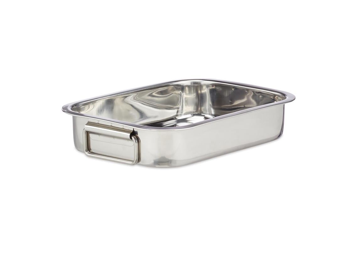 Relaxdays, Tabuleiro Com Grelha S, Aço Inoxidável, Para Forno E Assar, Apto Para Máquina De Lavar Loiça, Prateado