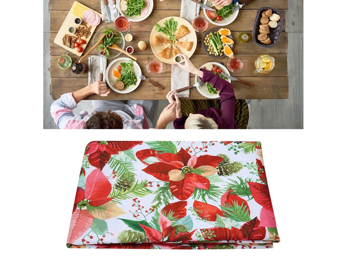Toalha De Mesa Impermeável Laxiscreed 150x213cm Para Festas E Eventos Em Casa