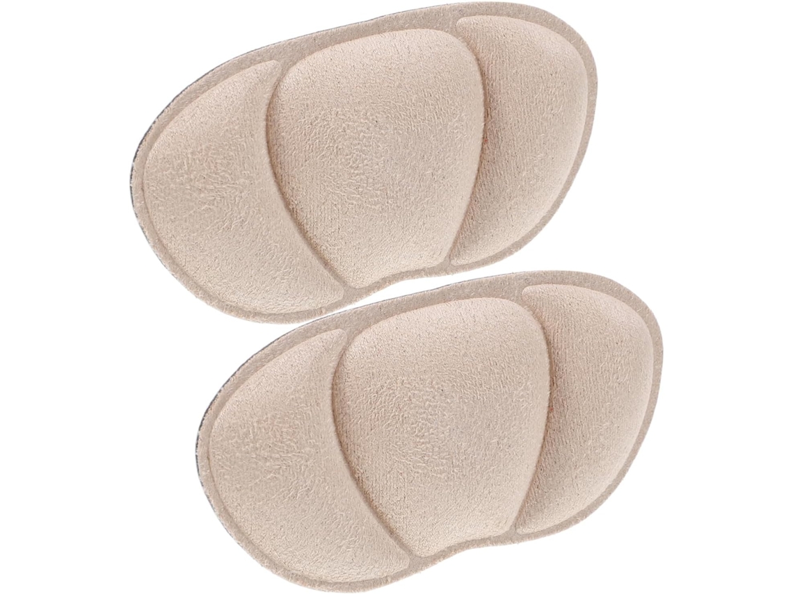 Calcanhares De Esponja E Tecido Bege, Práticos E Confortáveis Para Sapatos De Couro Casuais, Protegem Contra Atrito E