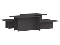Coffee Table, Coffee Tables Vidaxl Cinzeto Madeira Processada (n/a)