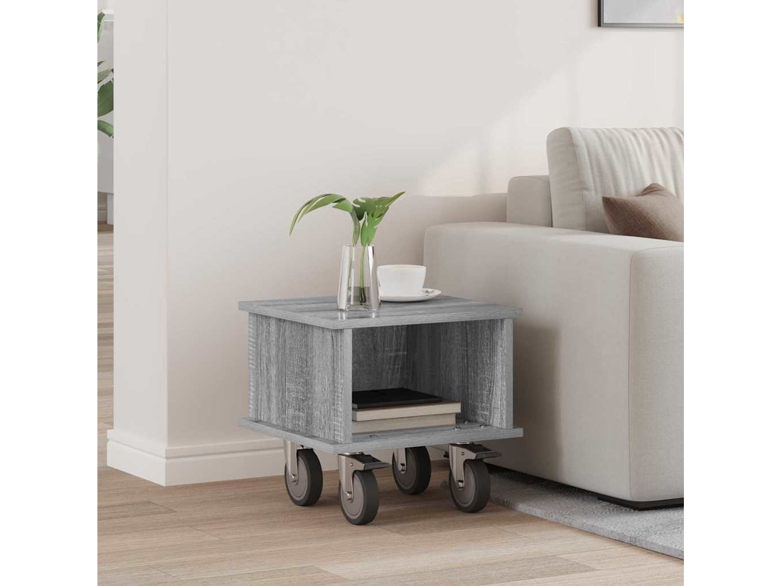 Vidaxl Suporte Para Tv 37 X 35 X 35 Cm Cinza Sonoma