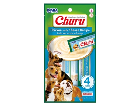 CHURU Dog Receta de Pollo Con Queso 12X4X14 Gr