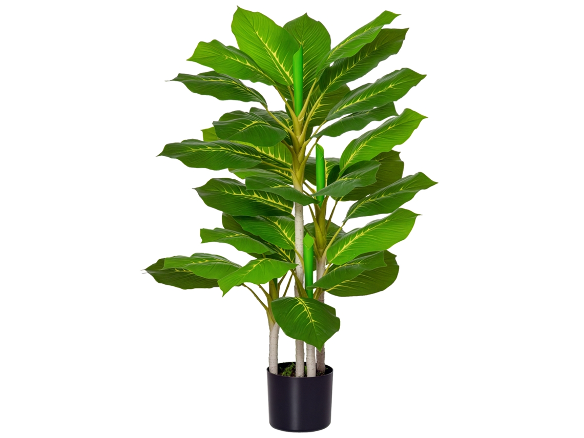 Árvore Artificial de 95 Cm Planta Artificial com 33 Folhas. Vaso para a Sala de Estar Ge