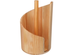 Suporte De Toalhas Madeira Para Bancada Cozinha, Porta Papel Higiênico Vertical Natural, Suporte Para Papel Toalha