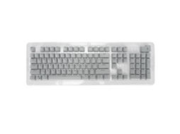 Teclas para Teclado de 106 Teclas, Moldeadas por Inyección Oem, Bicolor, Opacas, para Teclados Mecánicos de 61/87/104 Teclas, Gris Claro/negro.