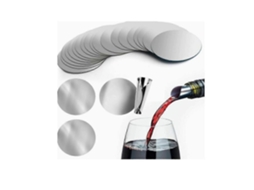 50 Unidades De Rolhas De Vinho Prateadas Anti-gotejamento Com Bico Dosador Para Servir Vinho.